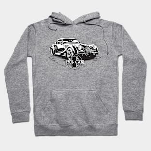 Morgan Utomotive Car Tribute  - Car Lover Design - Retro Vintage Hoodie